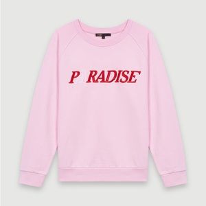 Maje Talina Embroidered Sweatshirt
